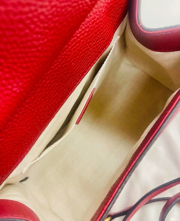 Gucci GG Red Marmont Top Handle - Image 3