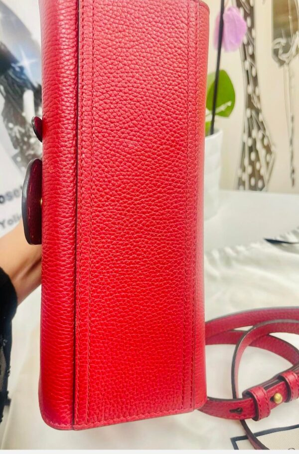 Gucci GG Red Marmont Top Handle - Image 4