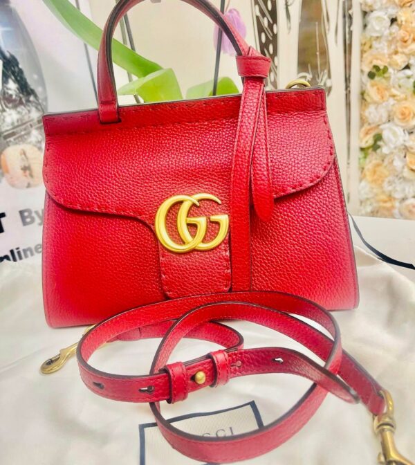 Gucci GG Red Marmont Top Handle