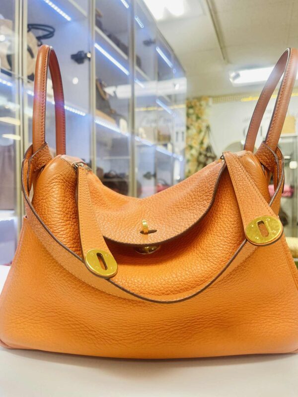 👜 Hermès Lindy 30 – Clemence Leather – Gold Hardware