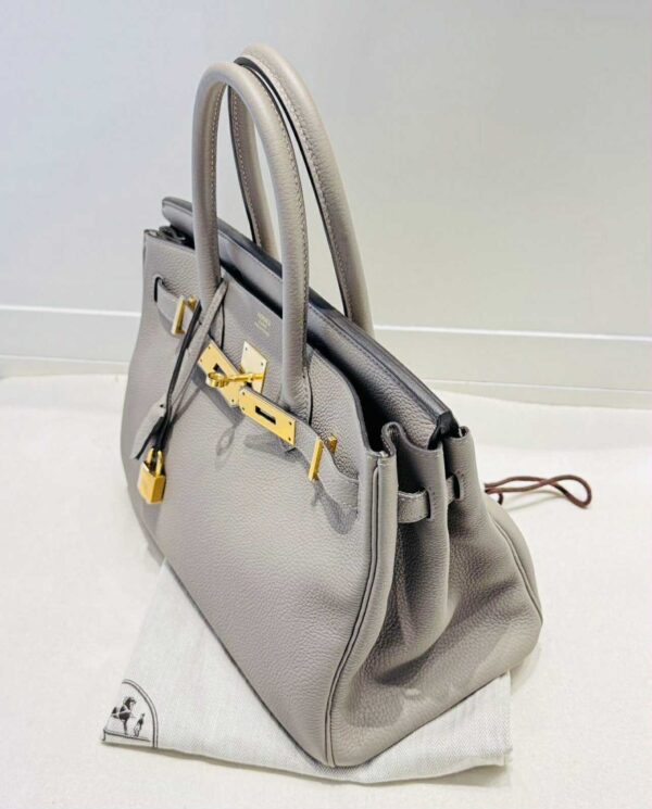 👜 Hermès Birkin 30 – Etain Togo – 2018 - Image 4